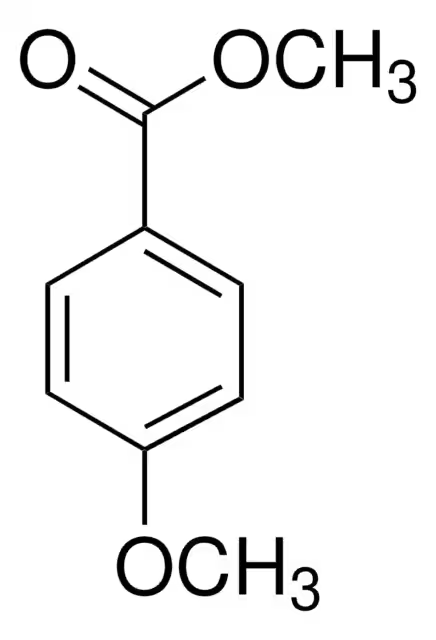 Methyl p-methoxybenzoate structure, CAS 121-98-2