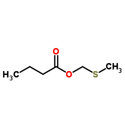 Methylthiomethyl butyrate structure, CAS 74758-93-3