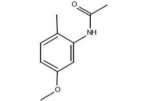 N-(2-Methoxy-5-methylphenyl)-acetamide structure, CAS 6962-44-3