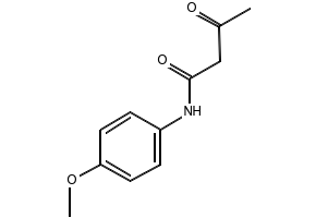 N-(4-Methoxyphenyl)-3-oxo-butyramide structure, CAS 5437-98-9