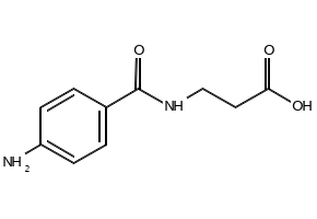 N-(4-Nitrobenzoyl)-beta-alanine structure, CAS 59642-21-6