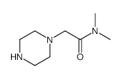 N,N-Dimethylamide carbonylmethyl piperazine structure, CAS 39890-43-2