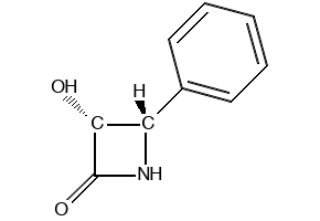 (3R,4S)-3-Hydroxy-4-phenyl-2-azetidinone structure, CAS 132127-34-5