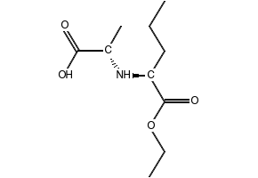 N-[(S)-Ethoxycarbonylbutyl]-L-alanine structure, CAS 82834-12-6