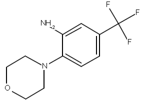 N-[2-Amino-4-(trifluoromethyl)phenyl]morpholine structure, CAS 784-57-6