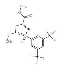 N-[3,5-Bis(trifluoromethyl)benzenesulphonyl]-L-methionine methyl ester structure, CAS 175202-21-8