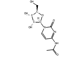 N4-Acetylcytidine structure, CAS 3768-18-1
