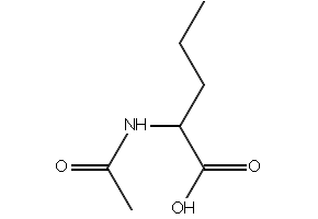 N-Acetyl-DL-norvaline structure, CAS 7682-15-7