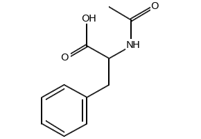 N-Acetyl-D-phenylalanine structure, CAS 2901-75-9