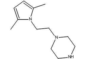 1-[2-(2,5-Dimethyl-1H-pyrrol-1-yl)ethyl]piperazine structure, CAS 5059-36-9