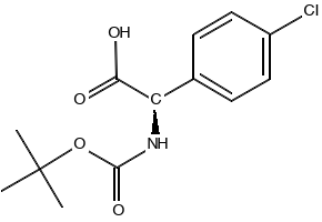 N-Boc-(4'-chlorophenyl)glycine structure, CAS 53994-85-7