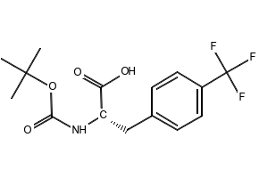 N-Boc-4-trifluoromethyl-L-phenylalanine structure, CAS 114873-07-3