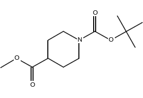 N-Boc-Piperidine-4-carboxylic acid methyl ester structure, CAS 124443-68-1
