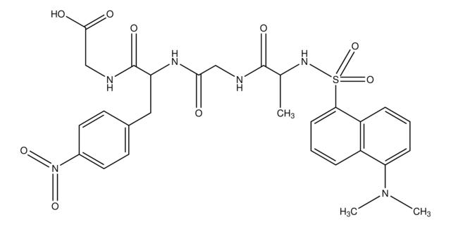 N-Dansyl-D-Ala-Gly-4-nitro-Phe-Gly structure, CAS 83960-27-4