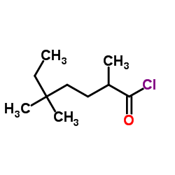 Neodecanoyl chloride structure, CAS 40292-82-8