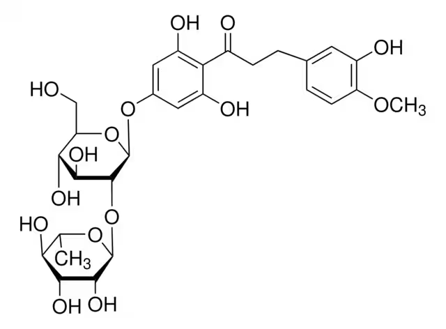 Neohesperidine structure, CAS 20702-77-6