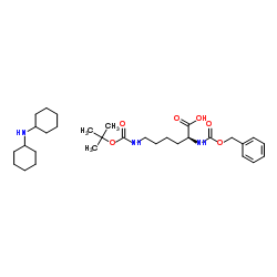 N-epsilon-butoxycarbonyl-N-alpha-Z-L-lysine dcha salt structure, CAS 2212-76-2