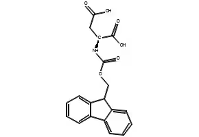 N-Fmoc-L-aspartic acid structure, CAS 119062-05-4