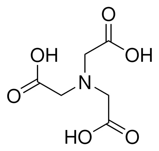 Nitrilotriacetic acid structure, CAS 139-13-9