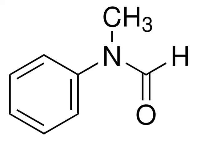 N-Methyl-N-phenylformamide structure, CAS 93-61-8