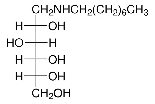 N-Octylglucamine structure, CAS 23323-37-7