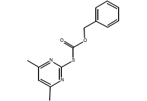 O-Benzyl S-(4,6-dimethyl-2-pyrimidinyl)carbonothionate; Benzyl-4,6-dimethyl-pyrimidine-2-thio formate structure, CAS 42116-21-2