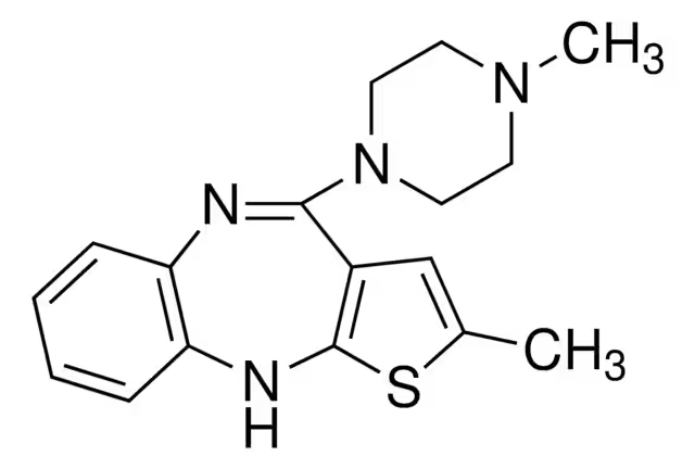 Olanzapine structure, CAS 132539-06-1