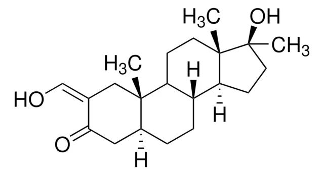 Oxymetholone structure, CAS 434-07-1