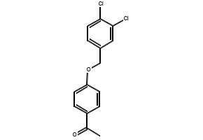 1-[4-(3,4-Dichlorobenzyloxy)phenyl]ethan-1-one structure, CAS 170916-55-9