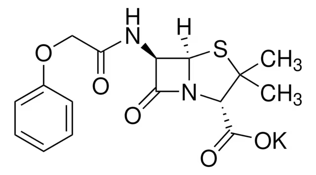 Phenoxymethylpenicillinic acid potassium structure, CAS 132-98-9