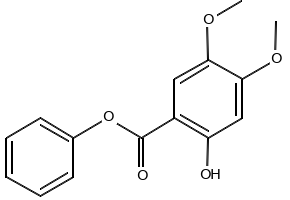 Phenyl 2-hydroxy-4,5-dimethoxybenzoate structure, CAS 877997-98-3