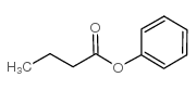 Phenyl butyrate structure, CAS 4346-18-3