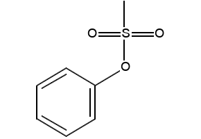 Phenyl methanesulfonate structure, CAS 16156-59-5
