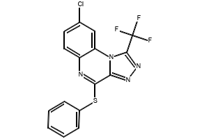 Phenyl trifluoromethyl sulfide structure, CAS 456-56-4
