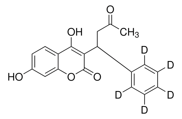 Phenyl-D5-7-hydroxywarfarin structure, CAS 94820-65-2