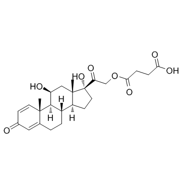 Prednisolone succinate structure, CAS 2920-86-7