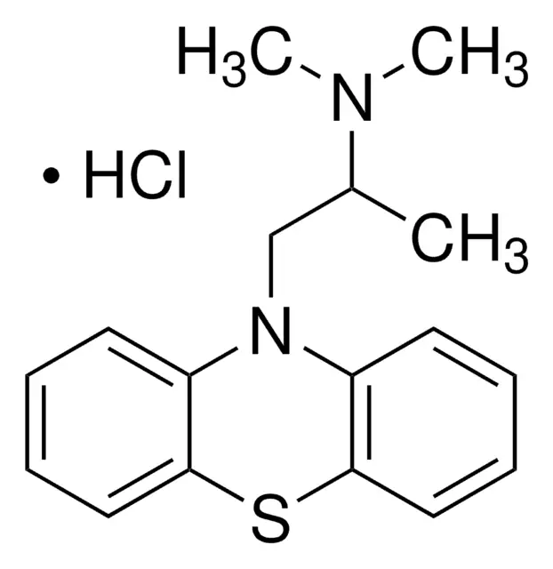 Promethazine hydrochloride structure, CAS 58-33-3