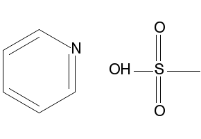 Pyridine methanesulfonate structure, CAS 39879-60-2