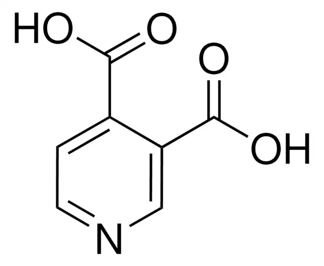 Pyridine-3,4-dicarboxylic acid structure, CAS 490-11-9