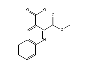 Quinoline-2,3-dicarboxylic acid dimethyl ester structure, CAS 17507-03-8