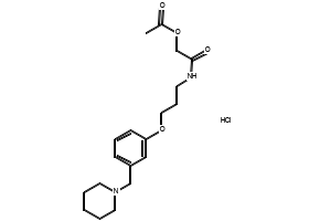 Roxatidine acetate hydrochloride structure, CAS 93793-83-0