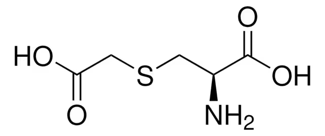 S-Carboxymethyl-L-cysteine structure, CAS 638-23-3