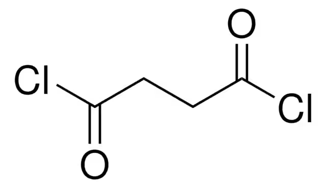 Succinyl dichloride structure, CAS 543-20-4