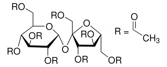 Sucrose octaacetate structure, CAS 126-14-7