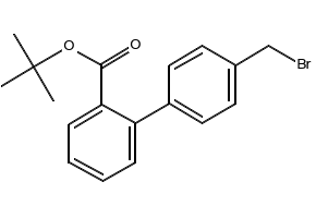 tert-Butyl 4'-(bromomethyl)biphenyl-2-carboxylate structure, CAS 114772-40-6