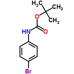 tert-Butyl N-(4-bromophenyl)carbamate structure, CAS 131818-17-2
