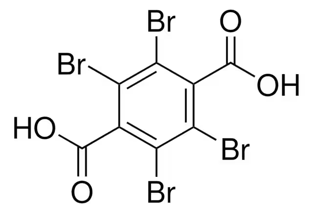Tetrabromoterephthalic acid structure, CAS 5411-70-1