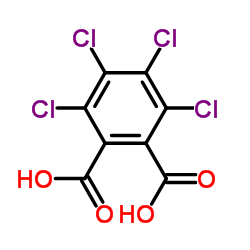 Tetrachlorophthalic acid structure, CAS 632-58-6