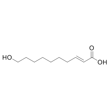 10-Hydroxy-2-decenoic acid structure, CAS 14113-05-4