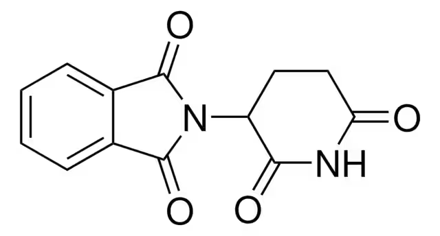 Thalidomide structure, CAS 50-35-1